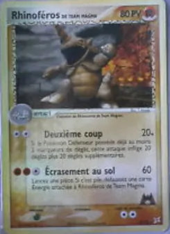 Rhinoféros de Team Magma, EX Team Magma vs Team Aqua, n° 22