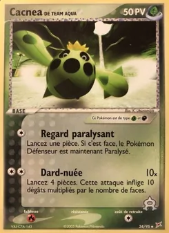 Cacnea de Team Aqua, EX Team Magma vs Team Aqua, n° 24