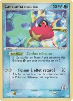 Carvanha de Team Aqua, EX Team Magma vs Team Aqua, n° 25
