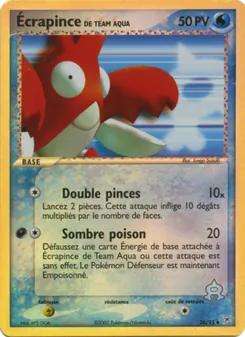 Écrapince de Team Aqua, EX Team Magma vs Team Aqua, n° 26