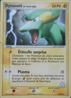 Dynavolt de Team Aqua, EX Team Magma vs Team Aqua, n° 27