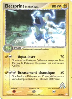 Elecsprint de Team Aqua, EX Team Magma vs Team Aqua, n° 29