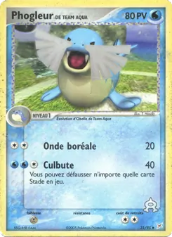 Phogleur de Team Aqua, EX Team Magma vs Team Aqua, n° 31