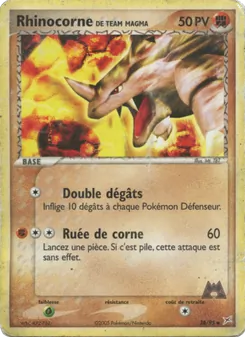 Rhinocorne de Team Magma, EX Team Magma vs Team Aqua, n° 38