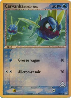 Carvanha de Team Aqua, EX Team Magma vs Team Aqua, n° 48