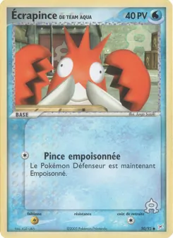Écrapince de Team Aqua, EX Team Magma vs Team Aqua, n° 50
