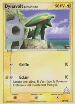 Dynavolt de Team Aqua, EX Team Magma vs Team Aqua, n° 52