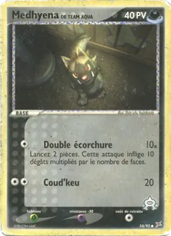 Medhyena de Team Aqua, EX Team Magma vs Team Aqua, n° 54