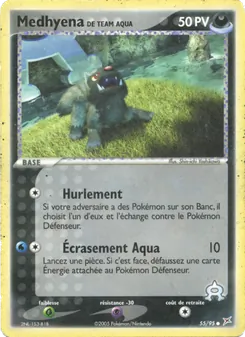 Medhyena de Team Aqua, EX Team Magma vs Team Aqua, n° 55