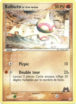Balbuto de Team Magma, EX Team Magma vs Team Aqua, n° 60
