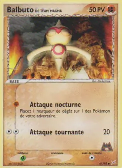 Balbuto de Team Magma, EX Team Magma vs Team Aqua, n° 61