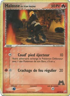 Malosse de Team Magma, EX Team Magma vs Team Aqua, n° 63