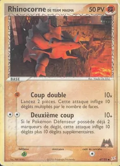Rhinocorne de Team Magma, EX Team Magma vs Team Aqua, n° 67