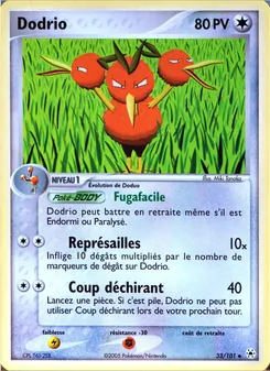 Dodrio, EX Légendes Oubliées, n° 33