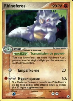 Rhinoféros, EX Légendes Oubliées, n° 46