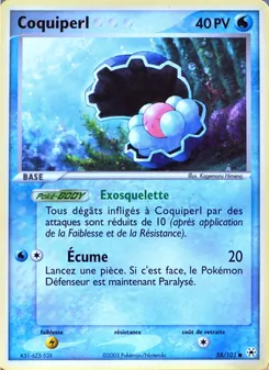 Coquiperl, EX Légendes Oubliées, n° 58
