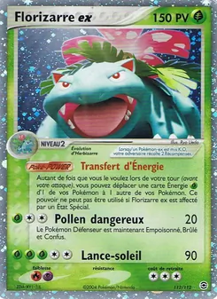 Florizarre ex, EX Rouge Feu & Vert Feuille, n° 112