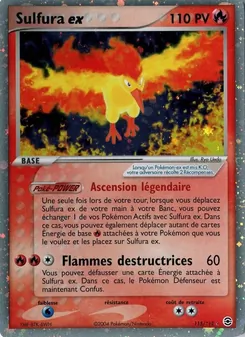 Sulfura ex, EX Rouge Feu & Vert Feuille, n° 115