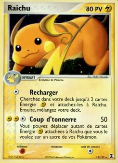 Raichu, EX Rouge Feu & Vert Feuille, n° 12