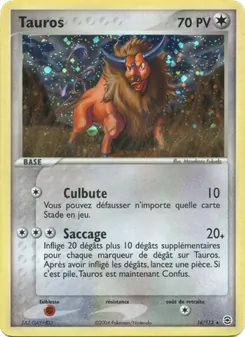 Tauros, EX Rouge Feu & Vert Feuille, n° 16