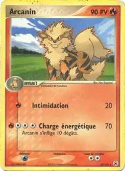 Arcanin, EX Rouge Feu & Vert Feuille, n° 18