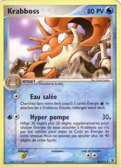 Krabboss, EX Rouge Feu & Vert Feuille, n° 26