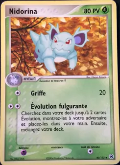 Nidorina, EX Rouge Feu & Vert Feuille, n° 40