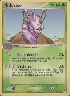 Nidorino, EX Rouge Feu & Vert Feuille, n° 41