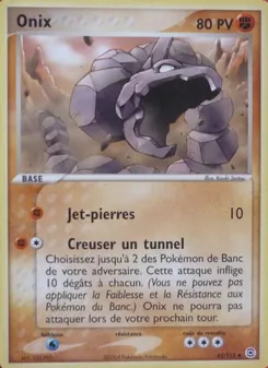 Onix, EX Rouge Feu & Vert Feuille, n° 42
