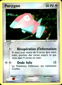 Porygon, EX Rouge Feu & Vert Feuille, n° 47