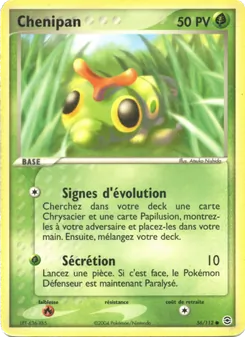 Chenipan, EX Rouge Feu & Vert Feuille, n° 56