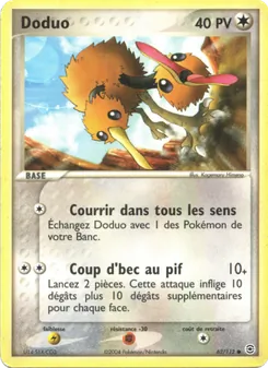Doduo, EX Rouge Feu & Vert Feuille, n° 62