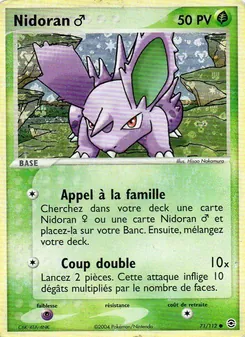 Nidoran ♂, EX Rouge Feu & Vert Feuille, n° 71