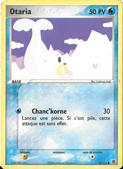 Otaria, EX Rouge Feu & Vert Feuille, n° 78