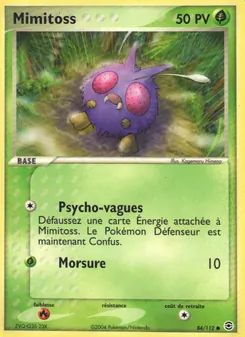 Mimitoss, EX Rouge Feu & Vert Feuille, n° 84