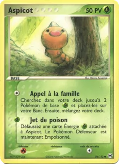 Aspicot, EX Rouge Feu & Vert Feuille, n° 86