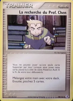 La recherche du Prof. Chen, EX Rouge Feu & Vert Feuille, n° 98
