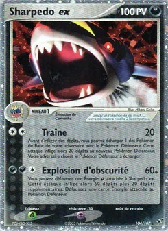 Sharpedo ex, EX Deoxys, n° 104