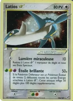 Latios ☆, EX Deoxys, n° 106