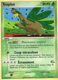 Tropius, EX Deoxys, n° 27