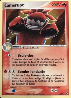 Camérupt, EX Deoxys, n° 4