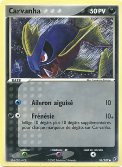 Carvanha, EX Deoxys, n° 56
