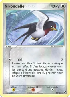 Nirondelle, EX Deoxys, n° 80