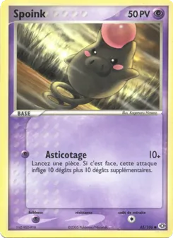 Spoink, EX Émeraude, n° 65