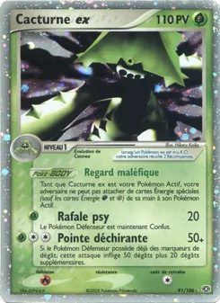 Cacturne ex, EX Émeraude, n° 91