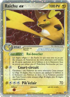 Raichu ex, EX Émeraude, n° 97