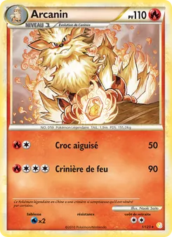 Arcanin, HeartGold SoulSilver, n° 1