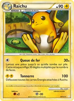 Raichu, HeartGold SoulSilver, n° 10