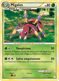 Migalos, HeartGold SoulSilver, n° 15