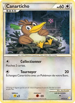Canarticho, HeartGold SoulSilver, n° 19
